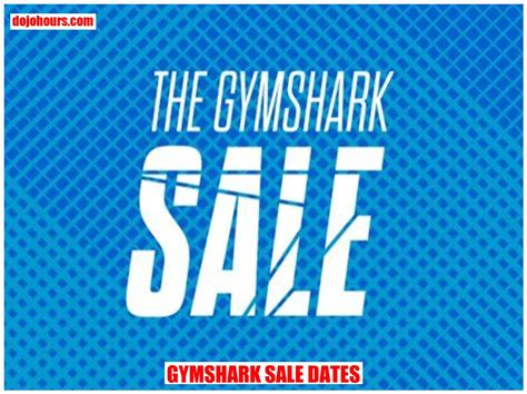 gymshark uk sale dates 2019